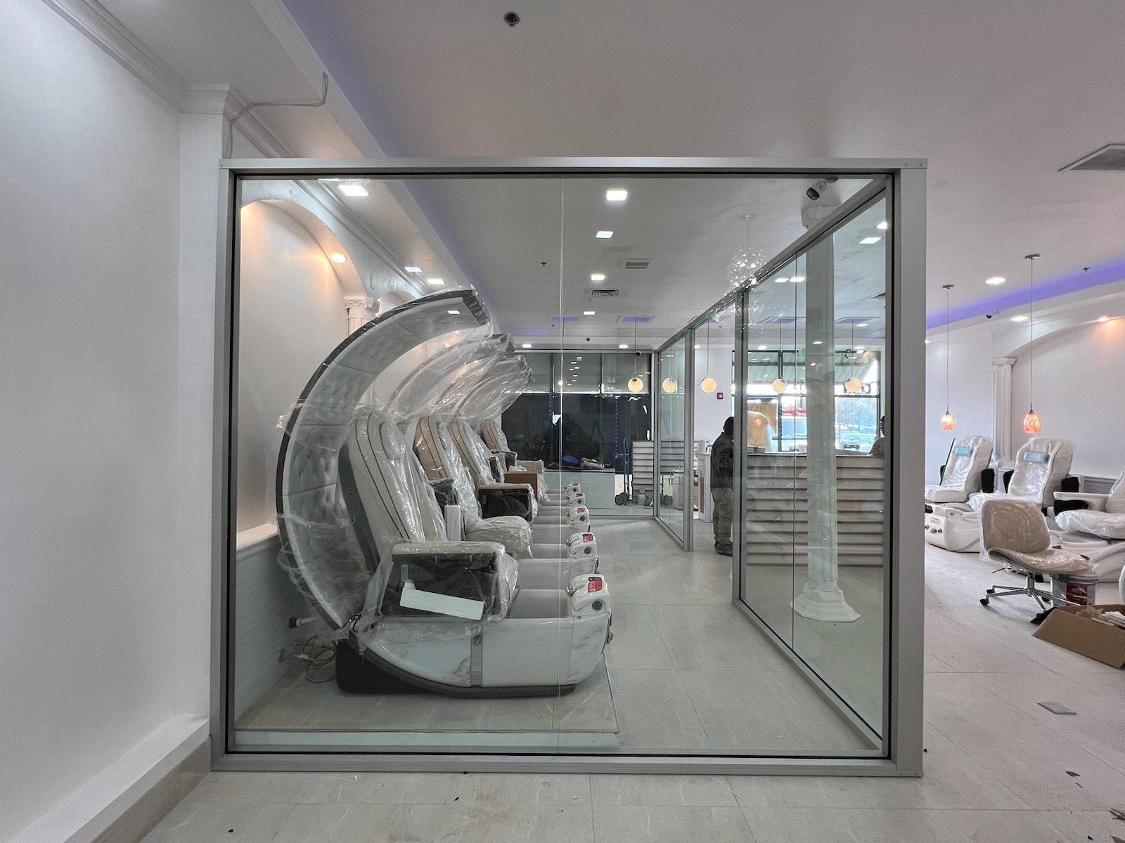 Glass Storefront - Storefront Nail Salon
